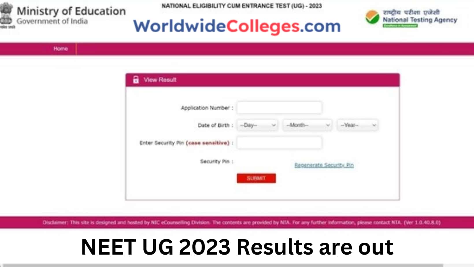 NEET UG 2023 Results