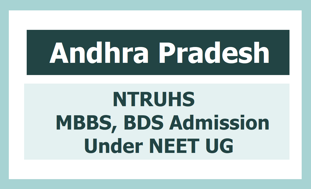 NTRUHS-MBBS-BDS-Admissions-2020-NEET-UG-Online-application-form