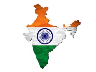 india-flag-map